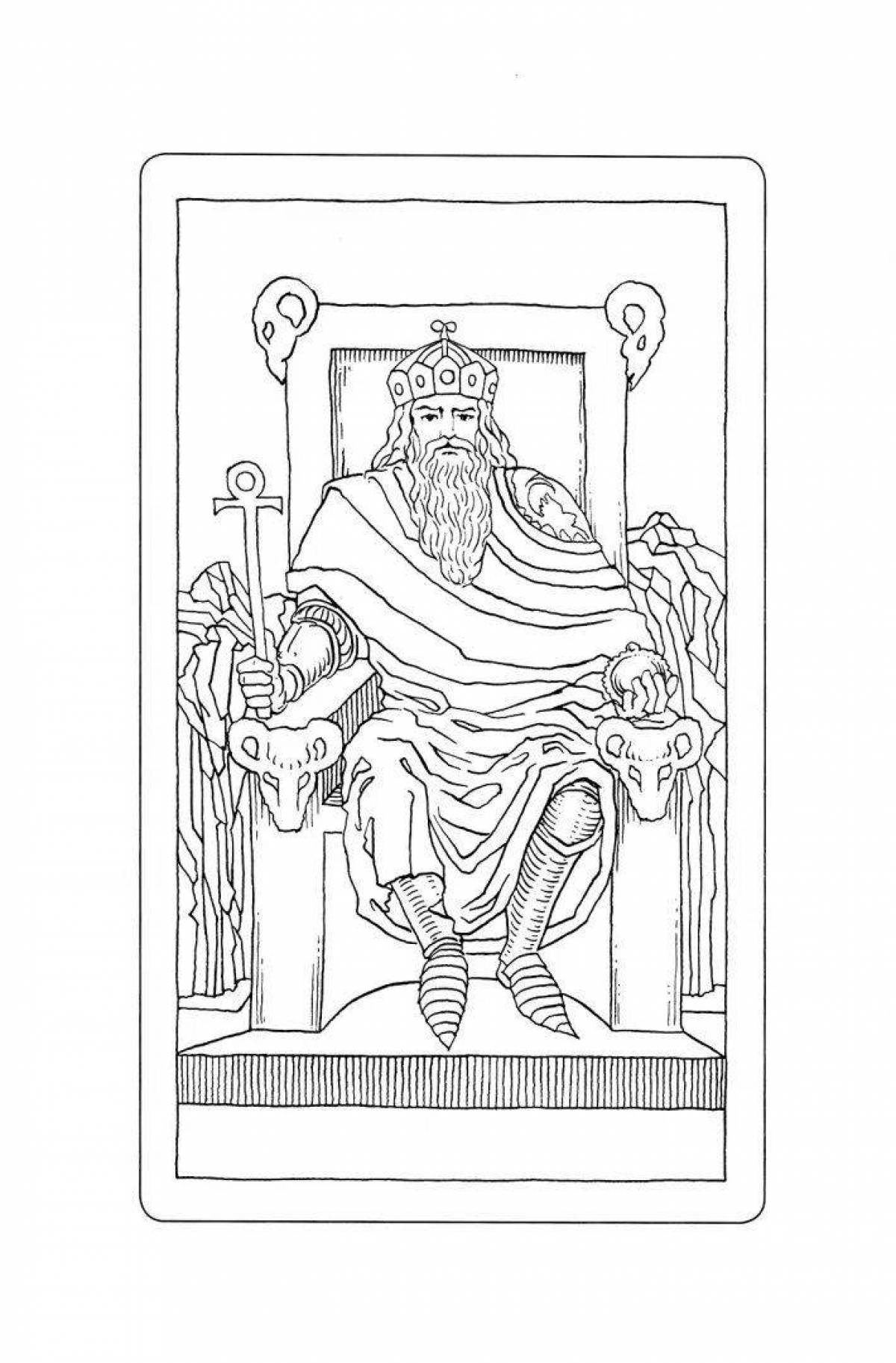 Waite's live tarot coloring page