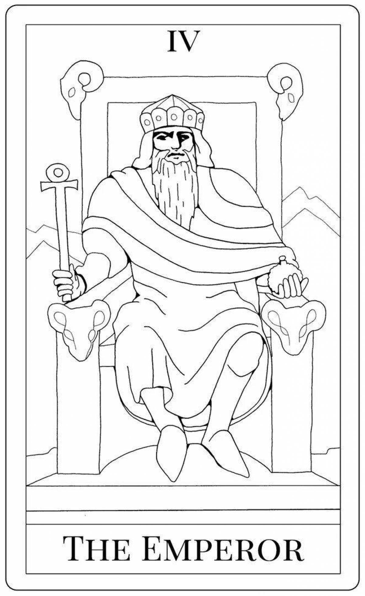 Waite's fun tarot coloring page