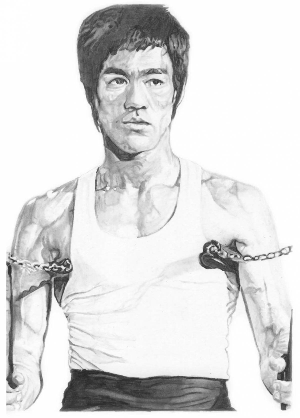 Bruce lee's bright coloring