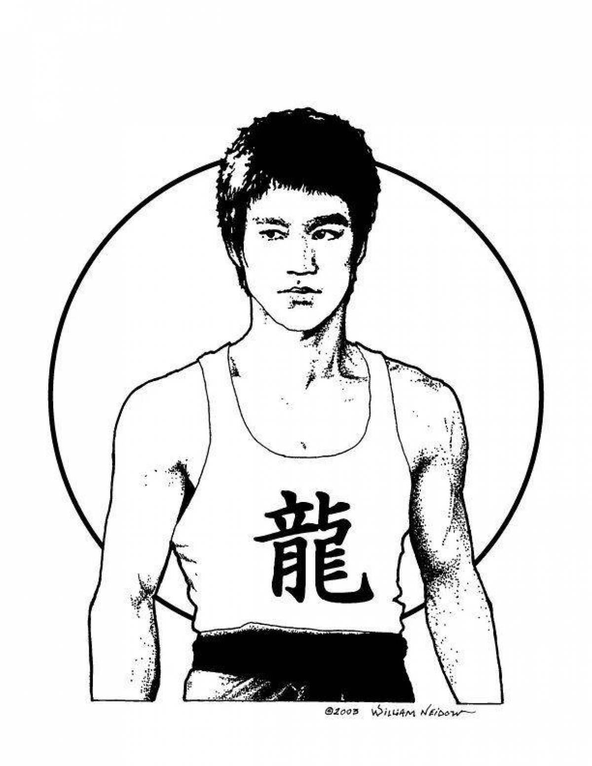Bruce lee's awesome coloring book