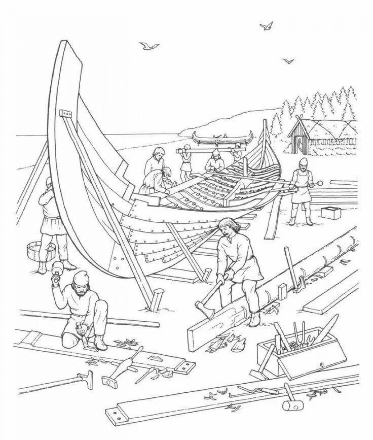 Строительство кораблей викингами