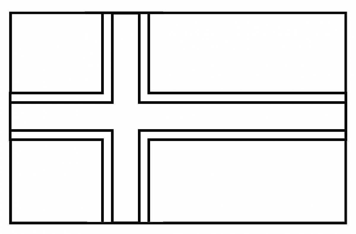 Как рисовать флаг норвегии