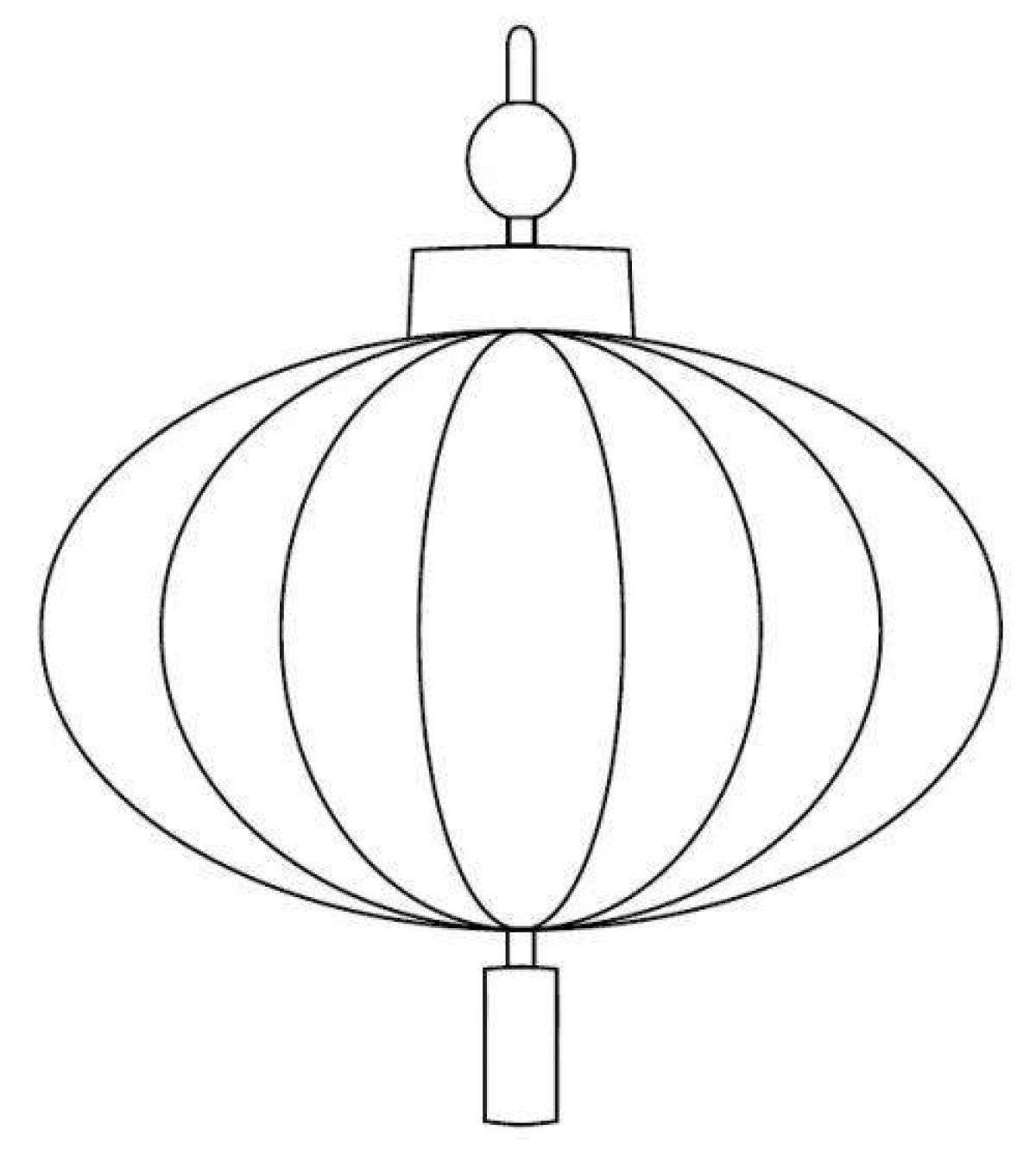 Китайский фонарик рисунок