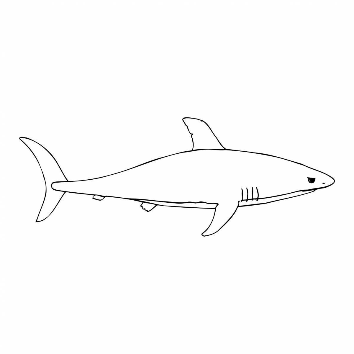 Раскраска акула икеа