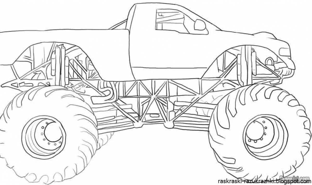 Monster truck coloring