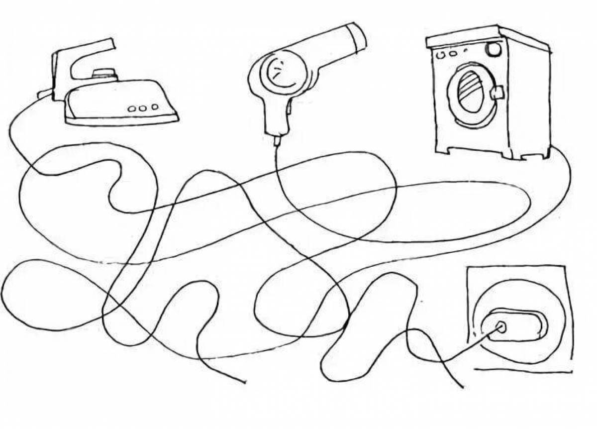 Техника задания. Электроприборы задания для детей. Раскраска Электроприборы. Электроприборы раскраски для детей. Бытовые Электроприборы задания для дошкольников.