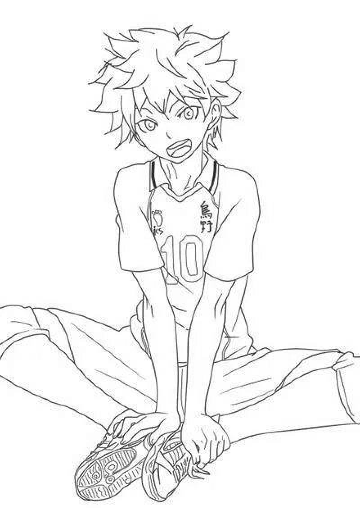 Hinata's gorgeous volleyball coloring book