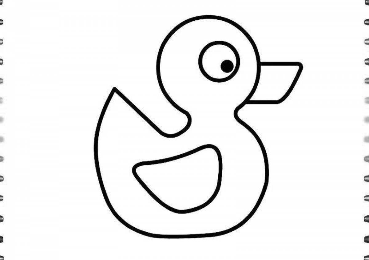 Creative coloring lafan duck