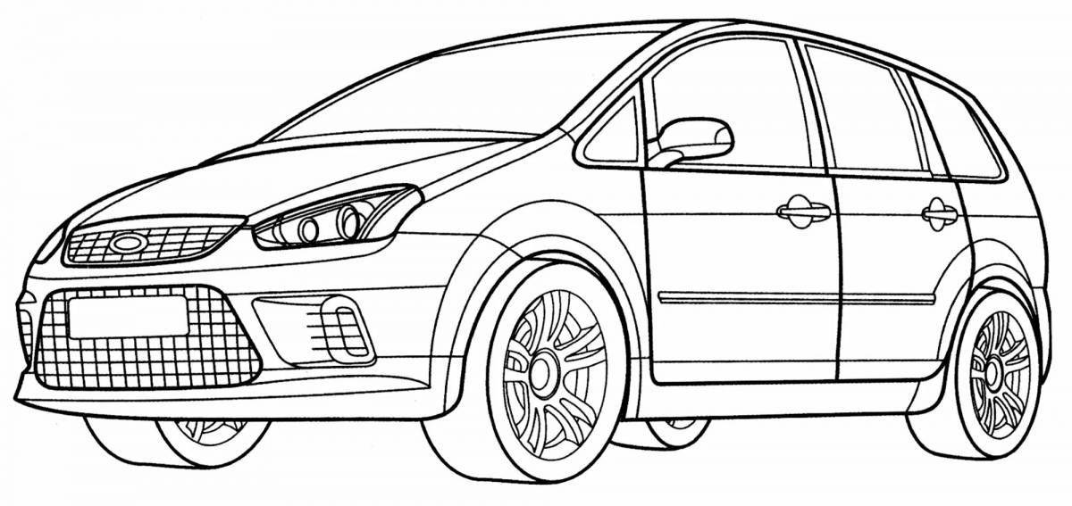 Coloring accurate ford car