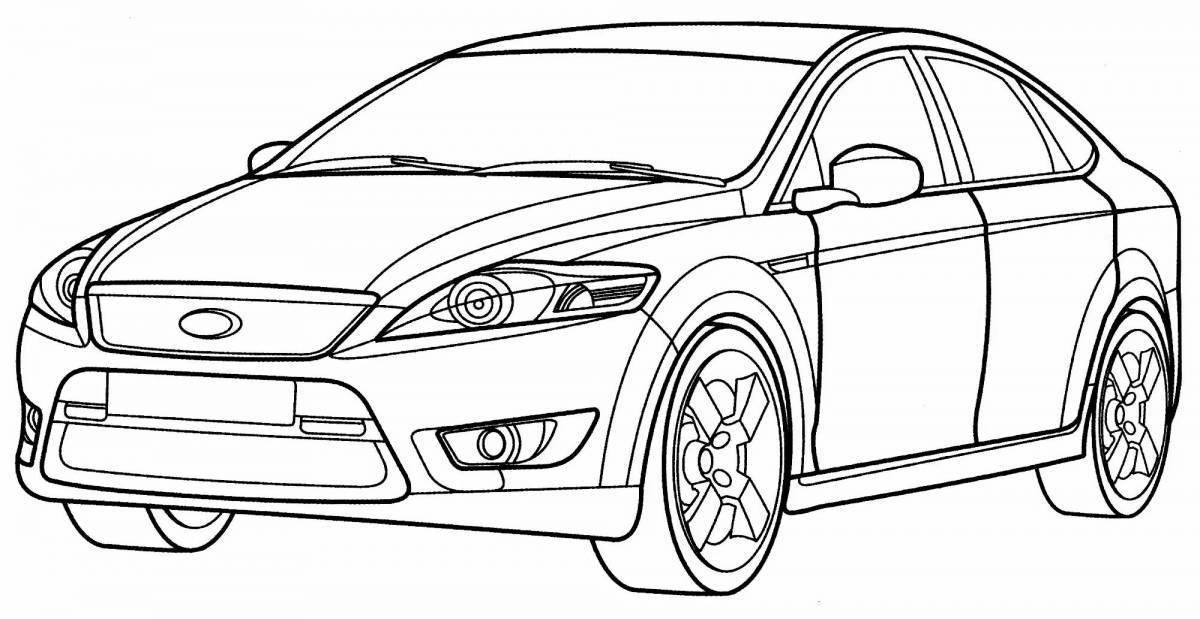 Coloring car ford