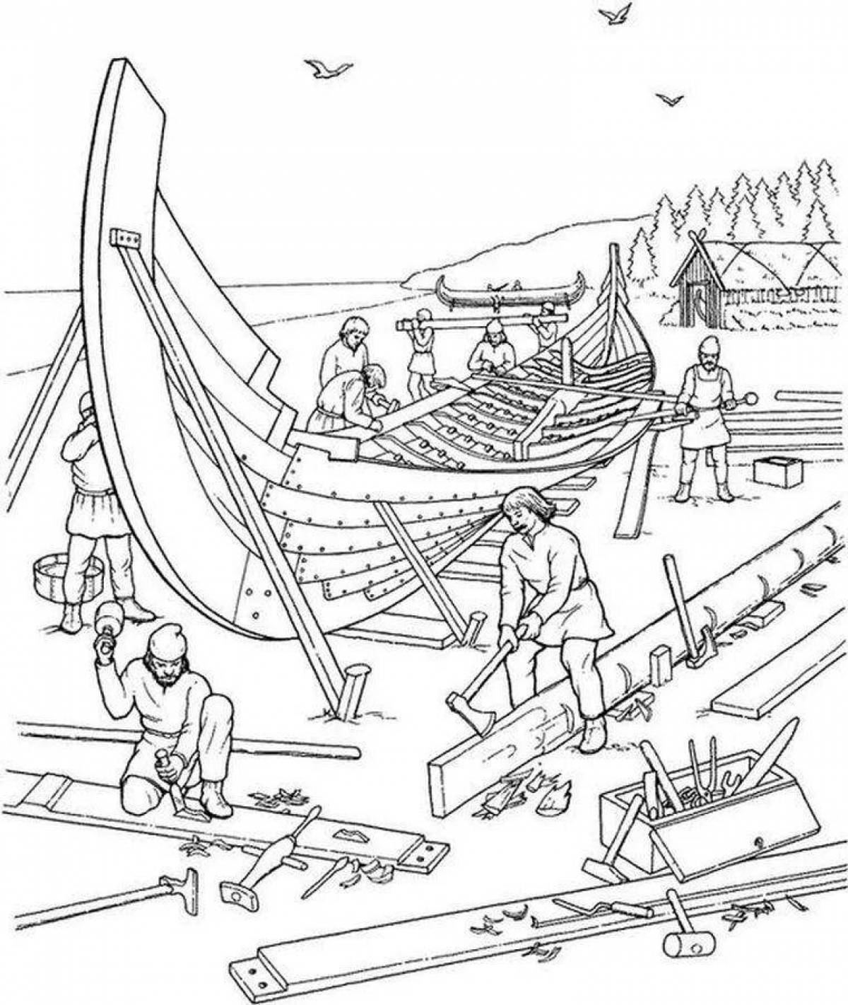 Glorious peter the first coloring page