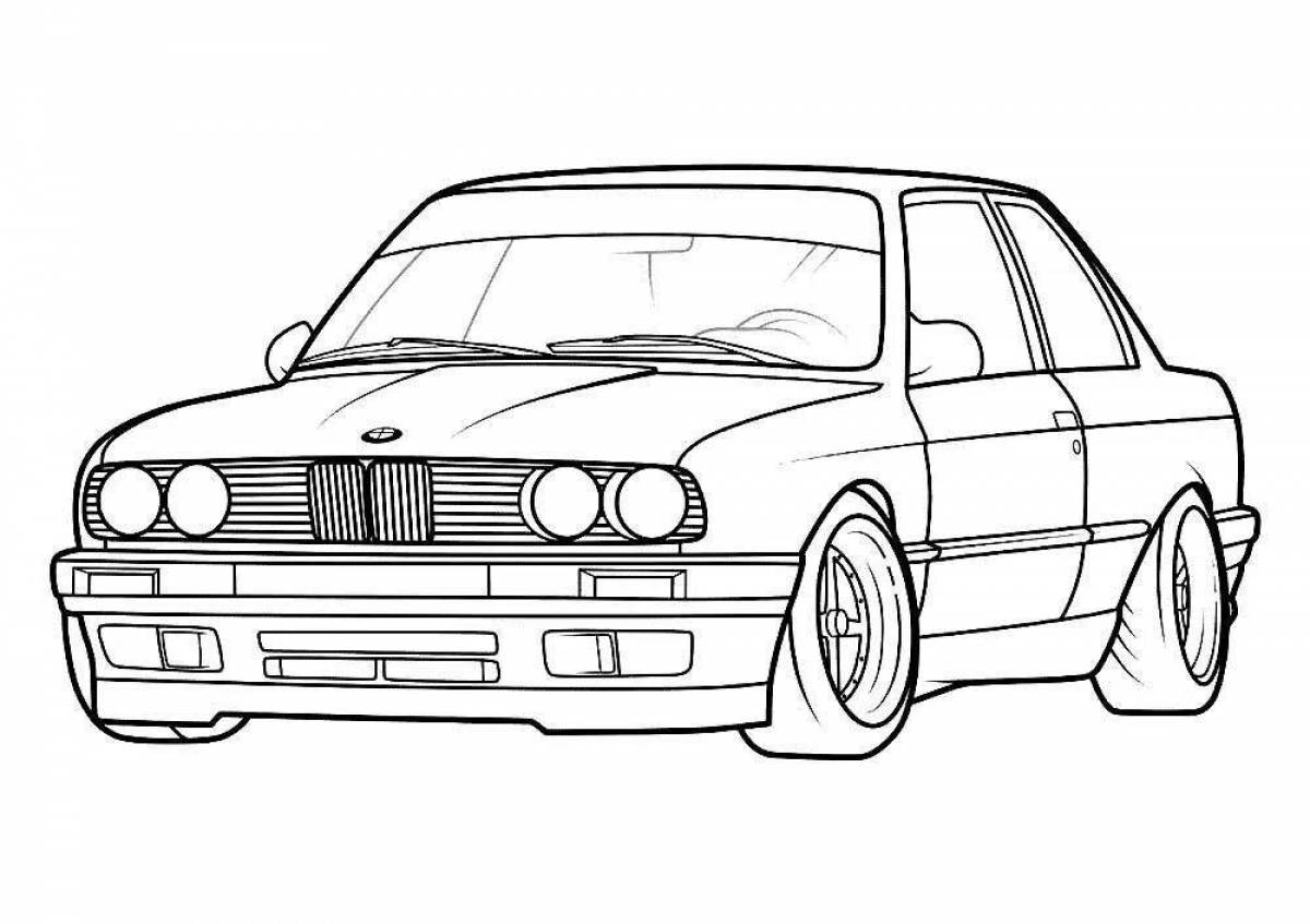 Bmw gorgeous cars coloring book