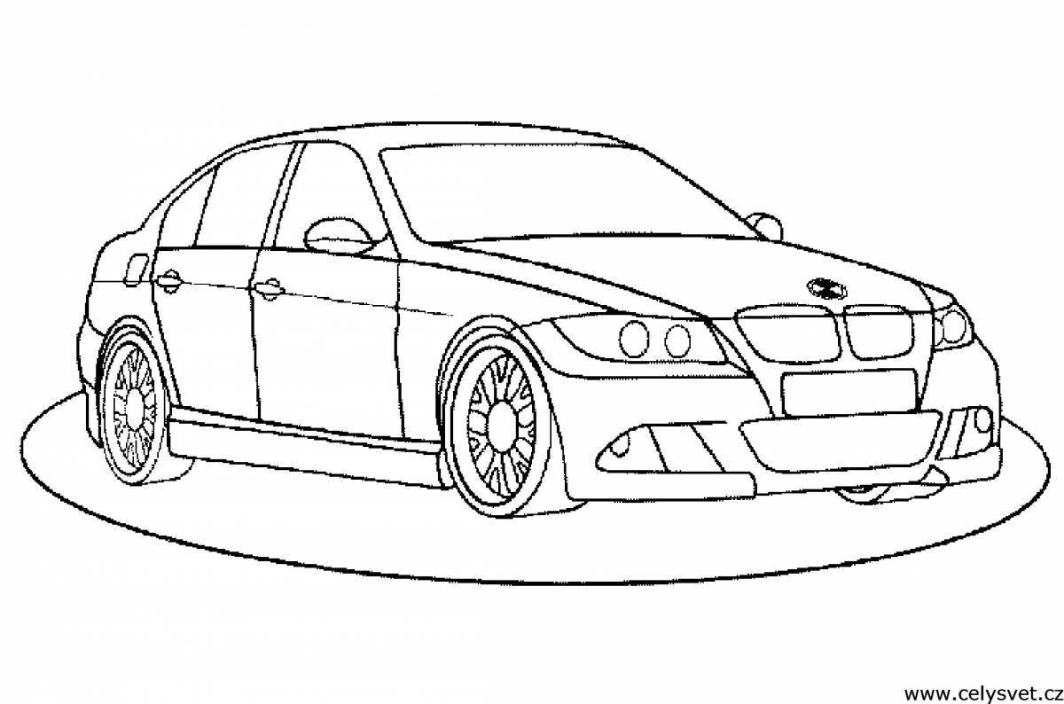 Creative bmw cars coloring book