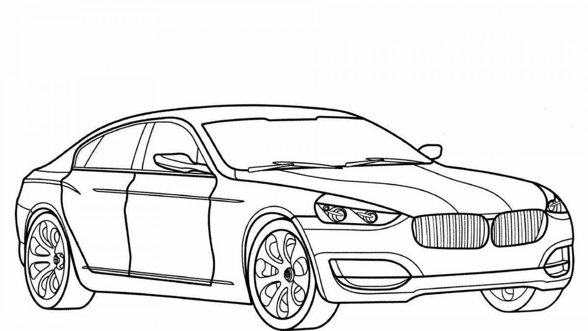 Fun coloring for bmw cars