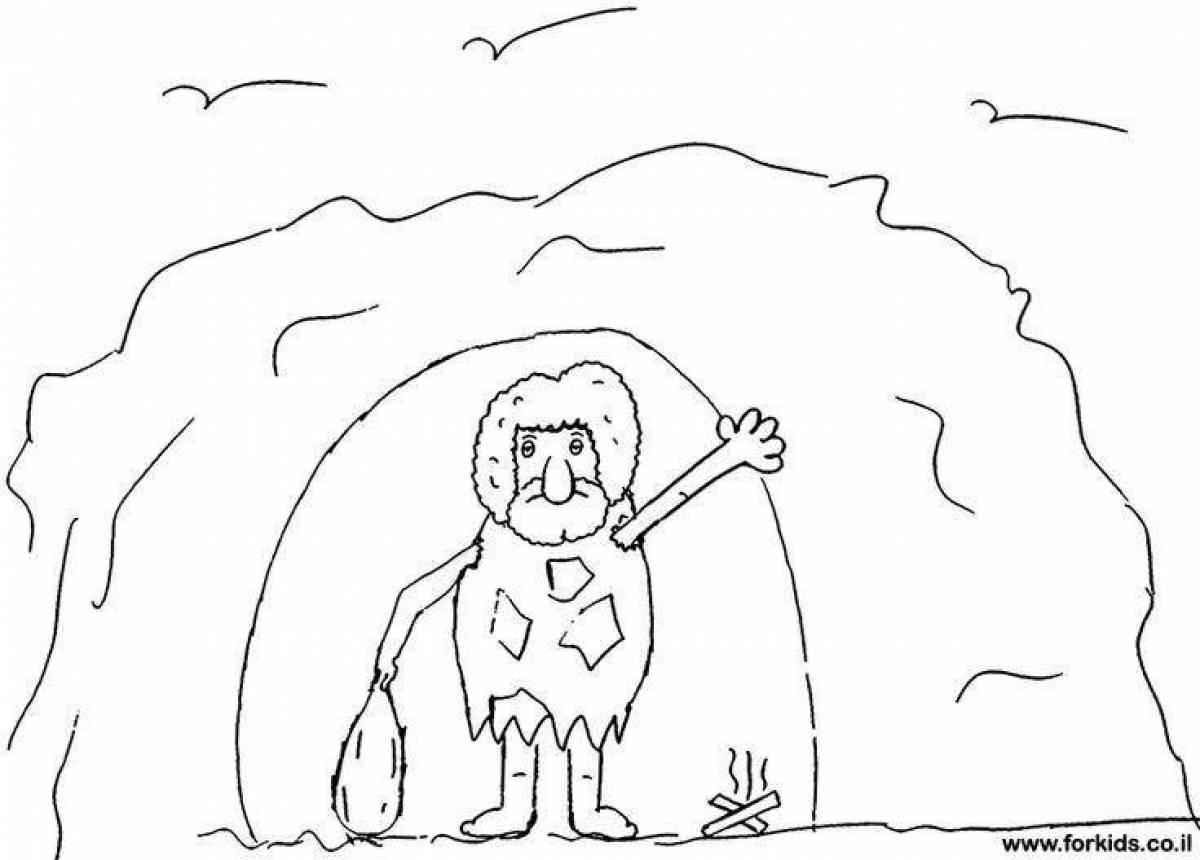 Majestic ancient people coloring page
