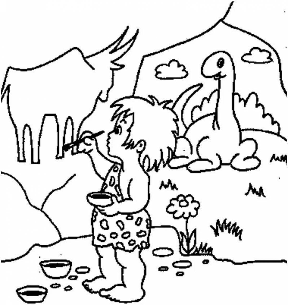 Coloring page spectacular ancient people