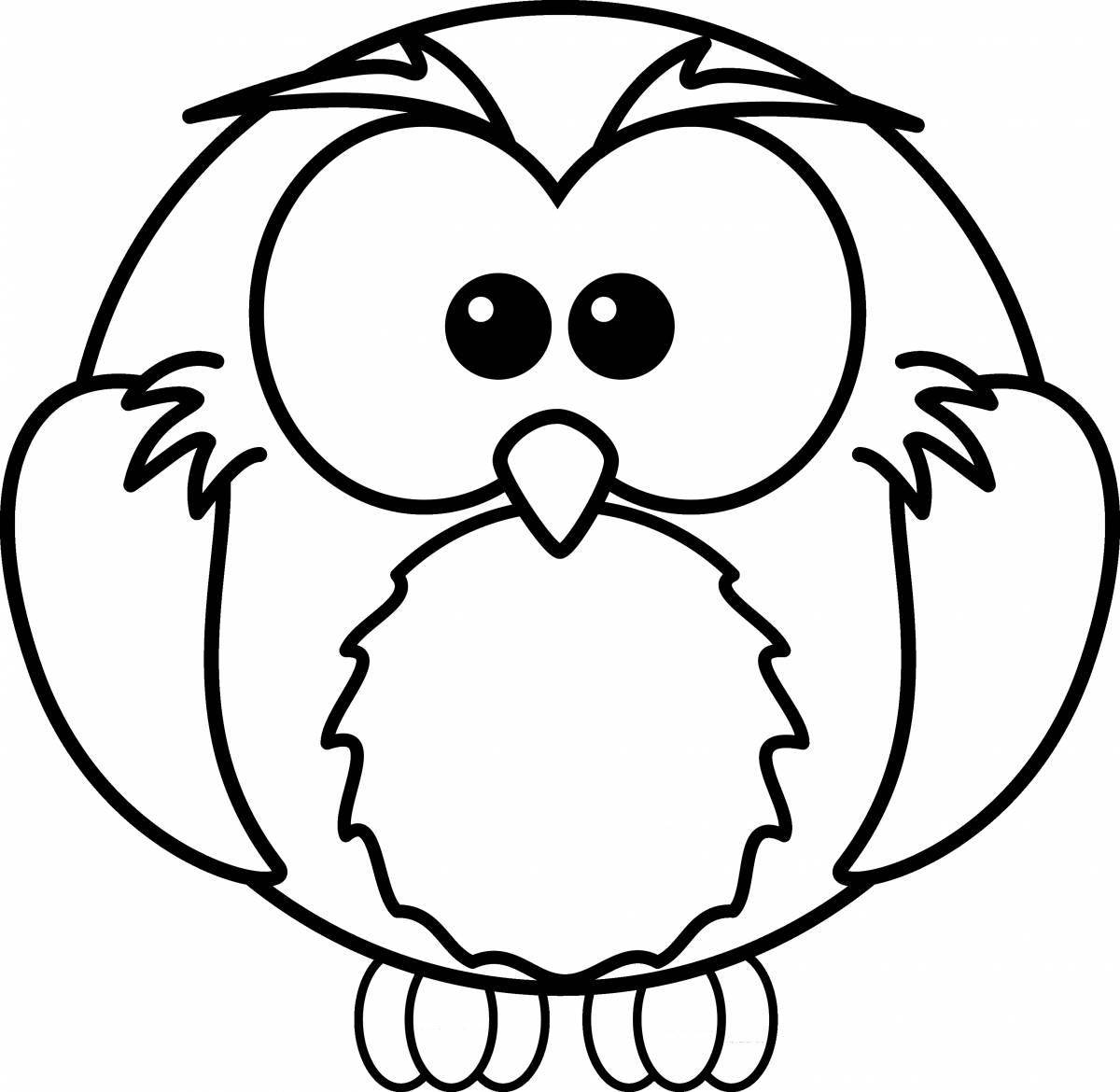 Snowy Owl Coloring Page