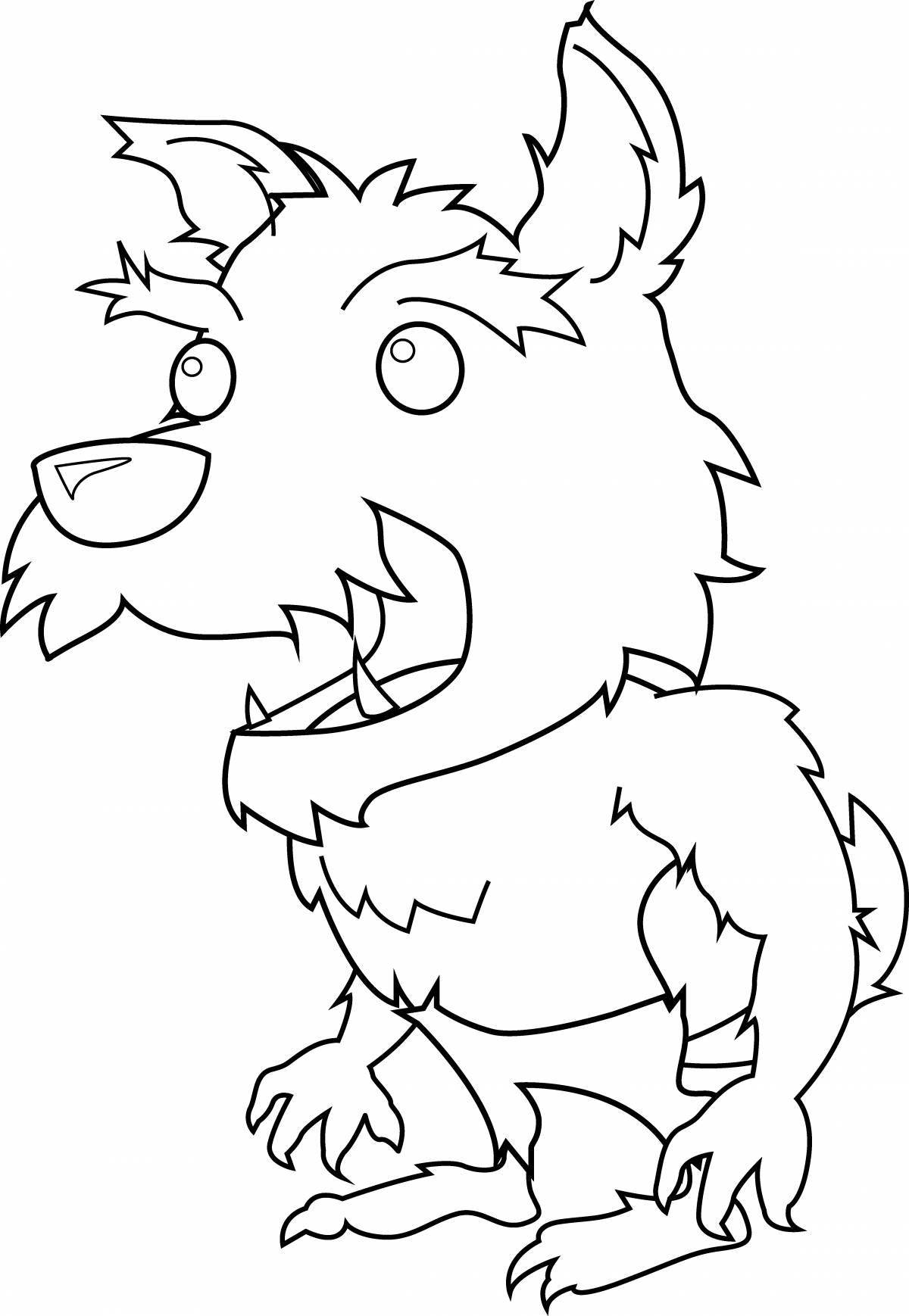 Terrible coloring werewolf leon