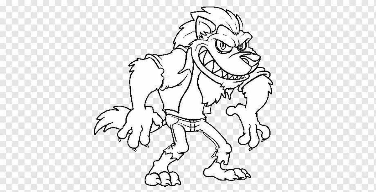 Terrible coloring werewolf leon
