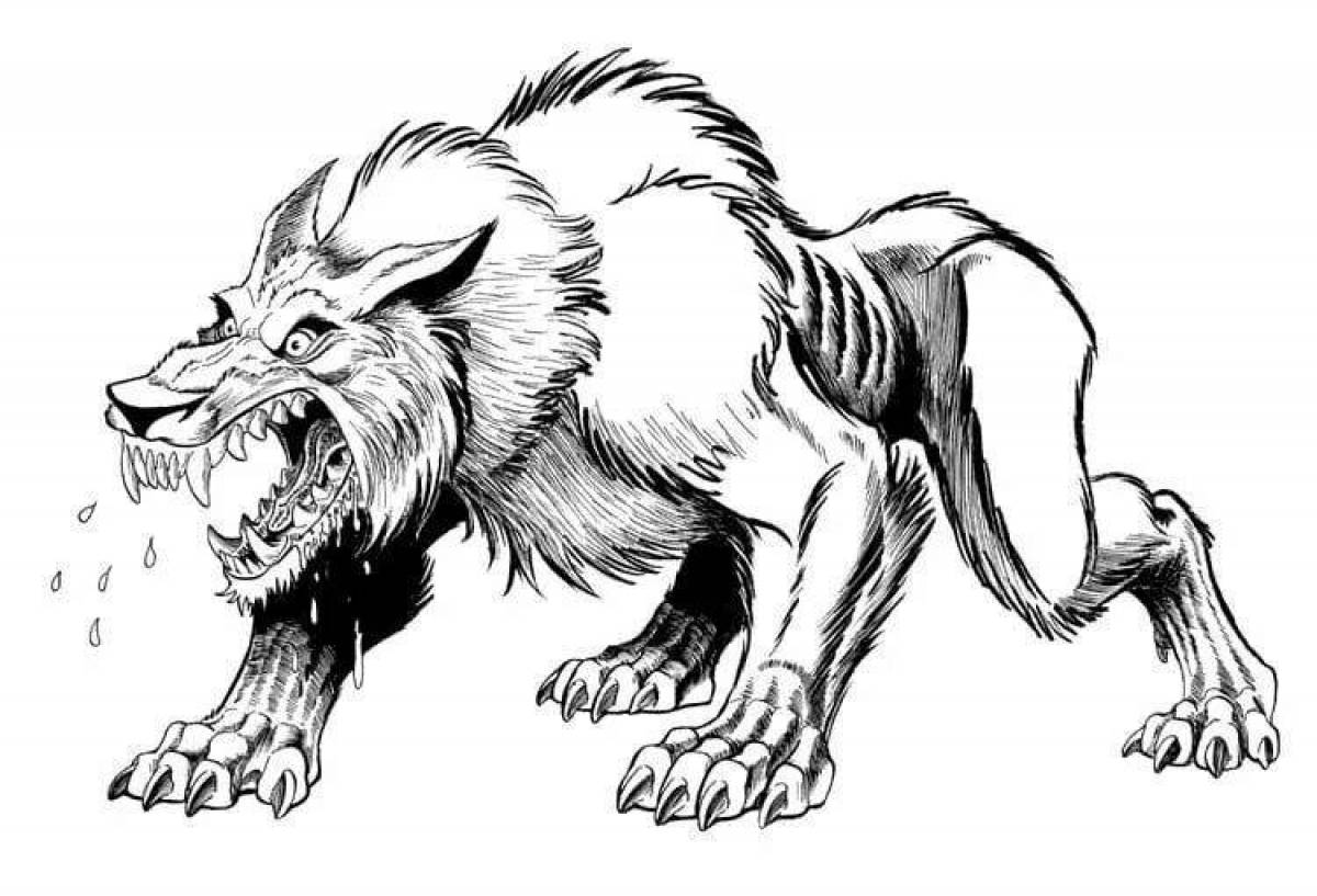 Unholy coloring werewolf leon