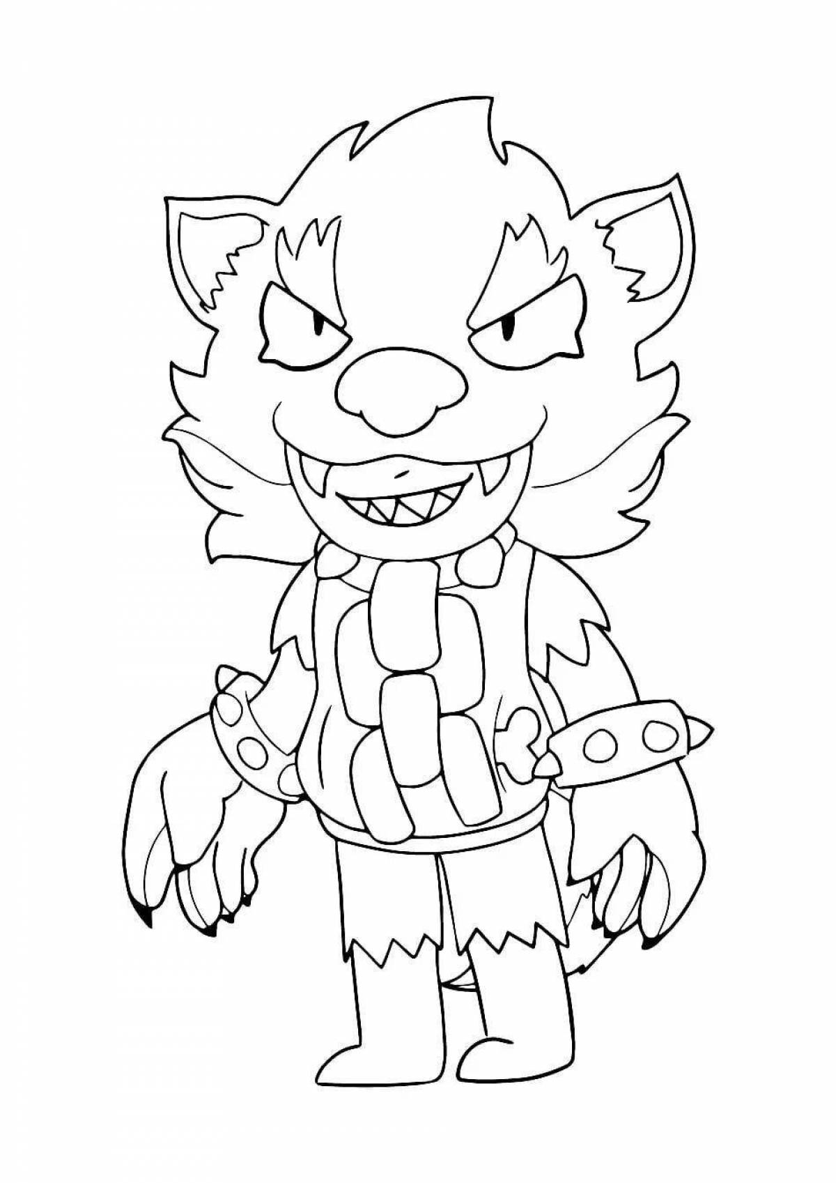 Ghast coloring werewolf leon