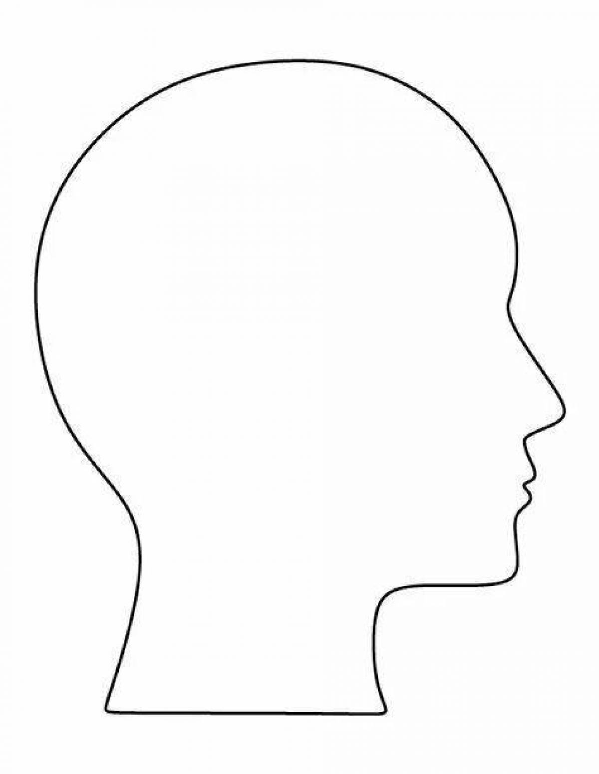 Искусная раскраска голова человека