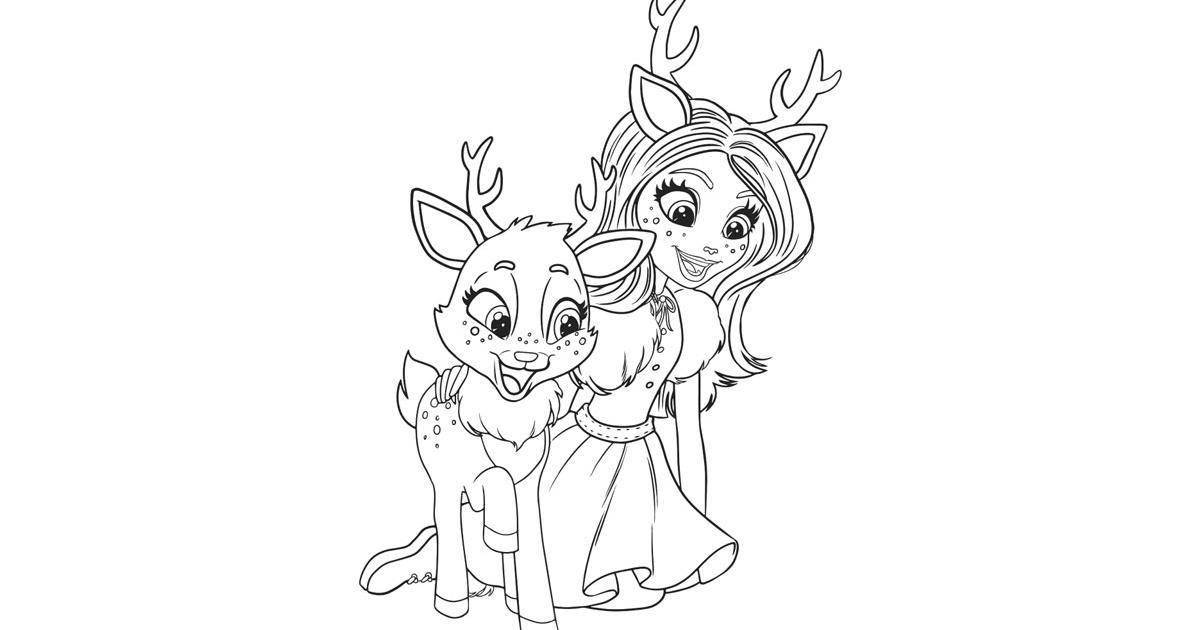 Enchantimals doll coloring pages