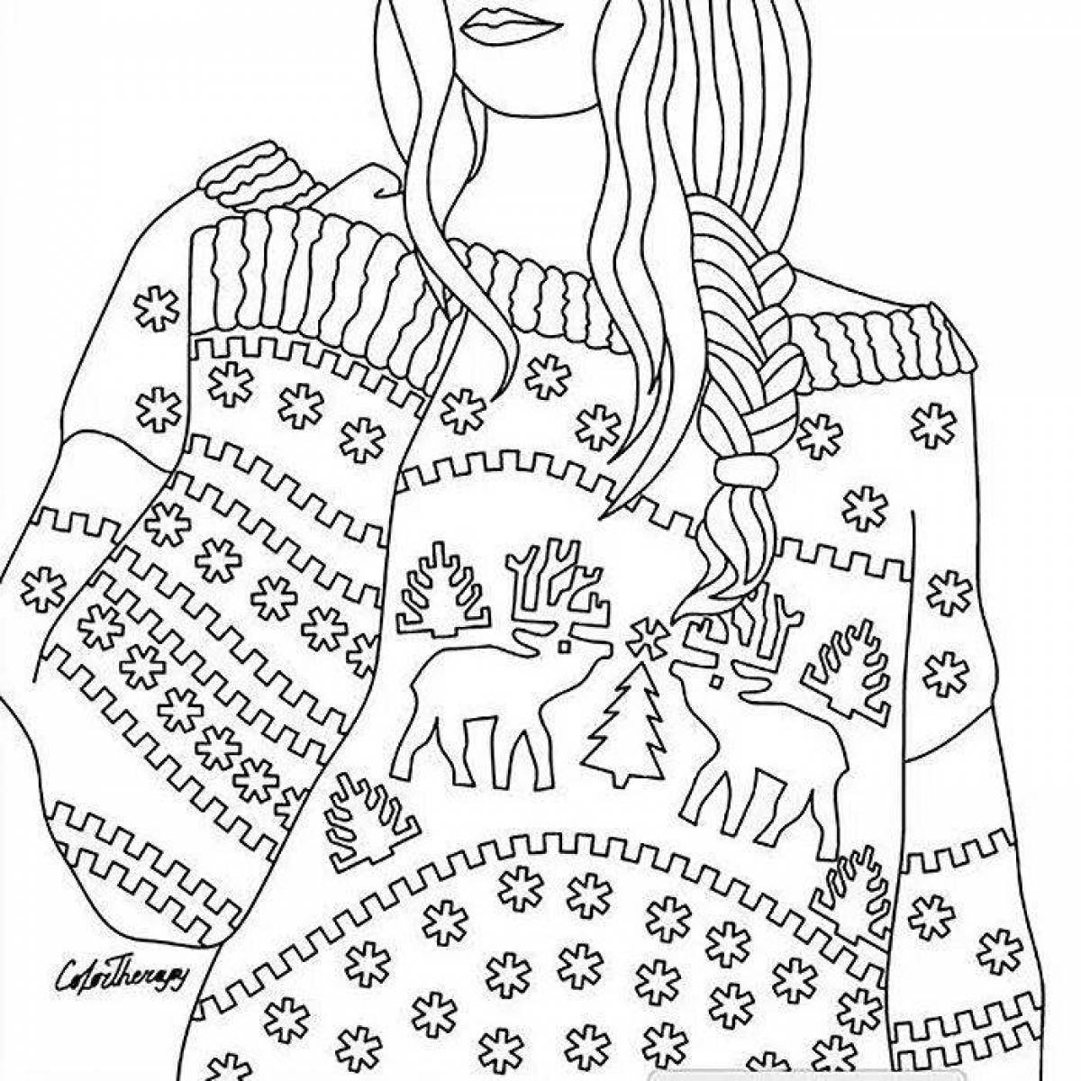 Color-frenzied coloring page 12-13 years old