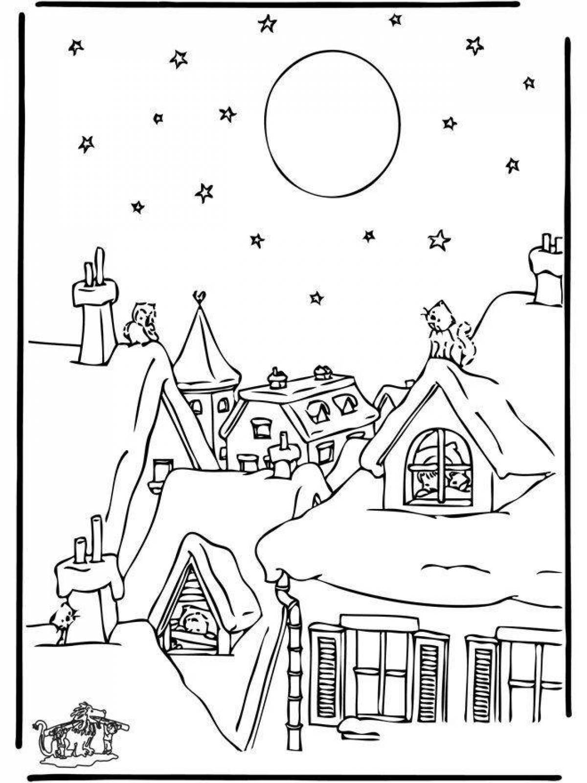 Christmas Eve coloring book
