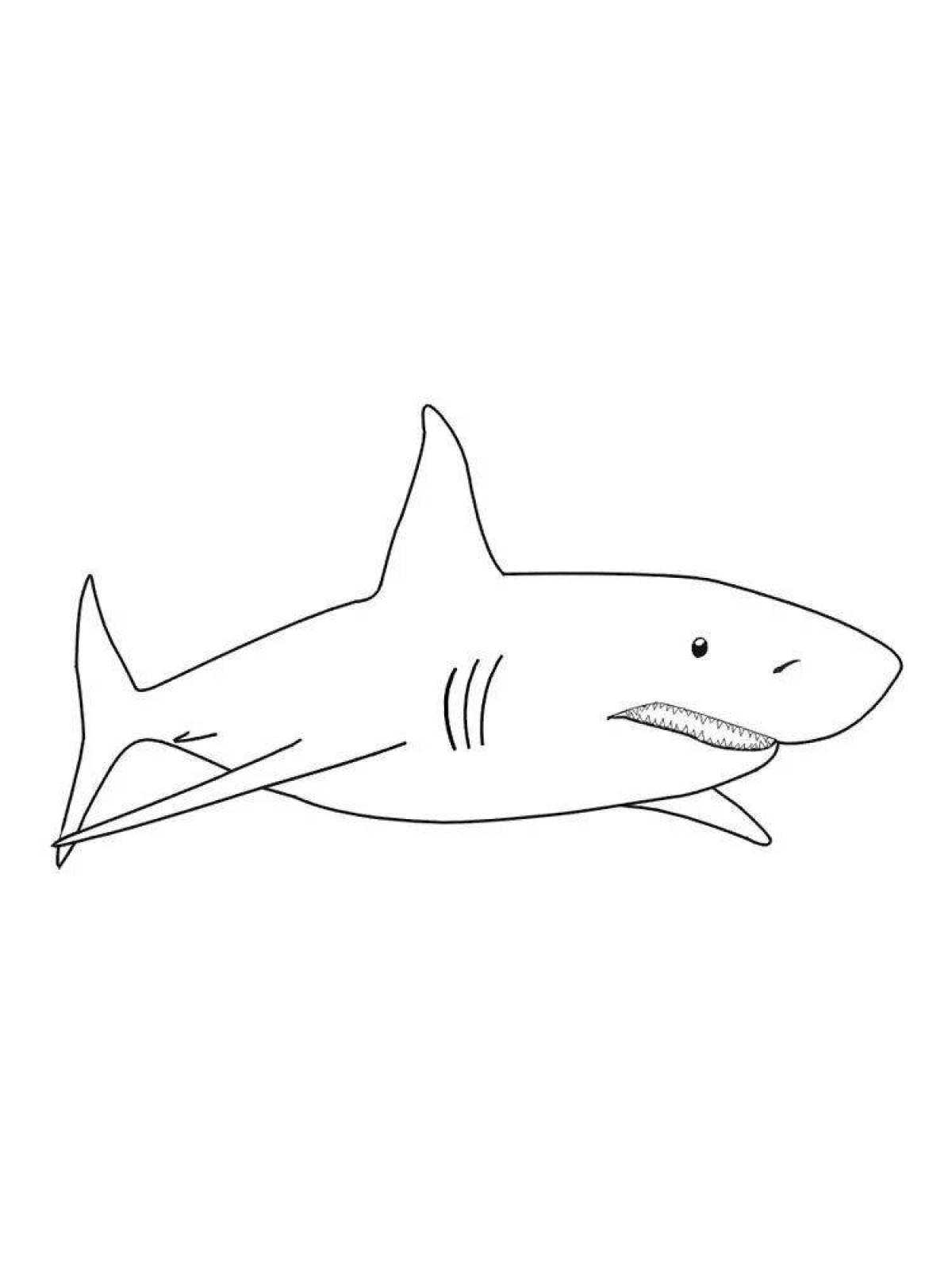 Яркая раскраска акула от икеа