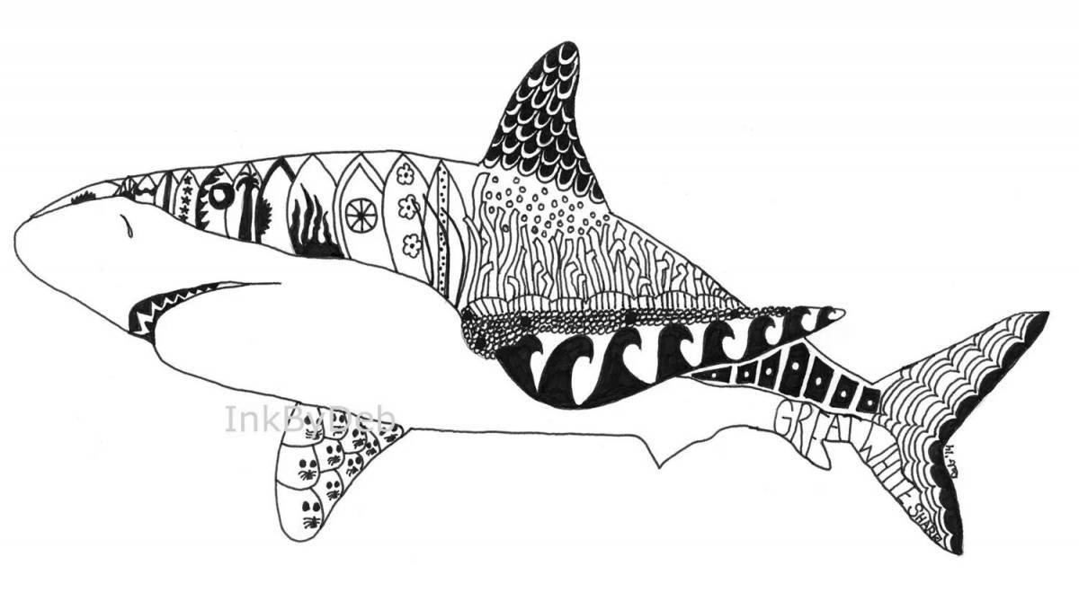 Восхитительная раскраска акула от икеа