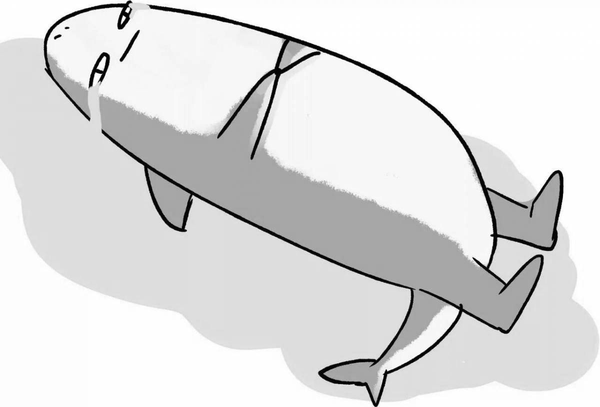 Динамическая раскраска акула от икеа