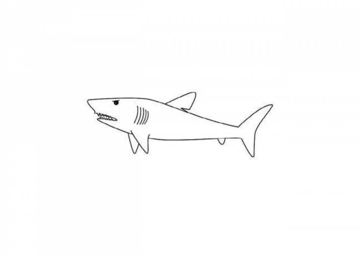 Привлекательная раскраска «акула» от ikea