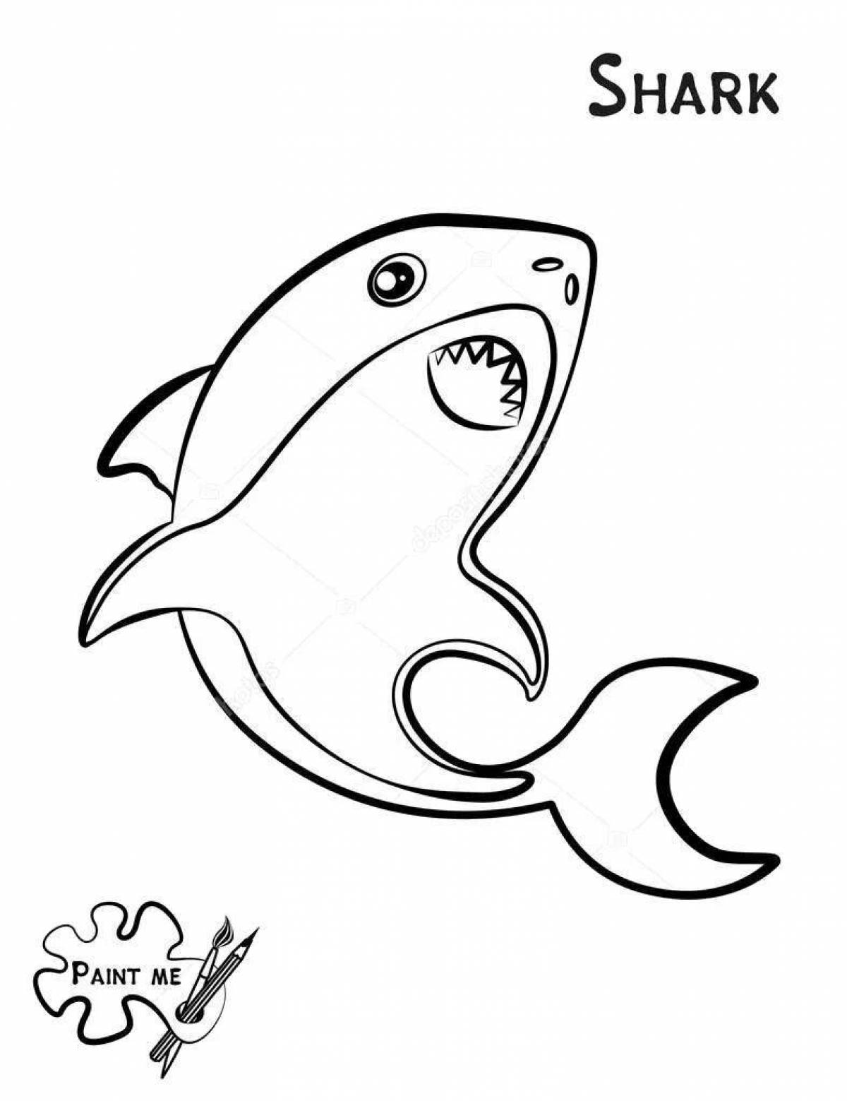 Great ikea shark coloring book