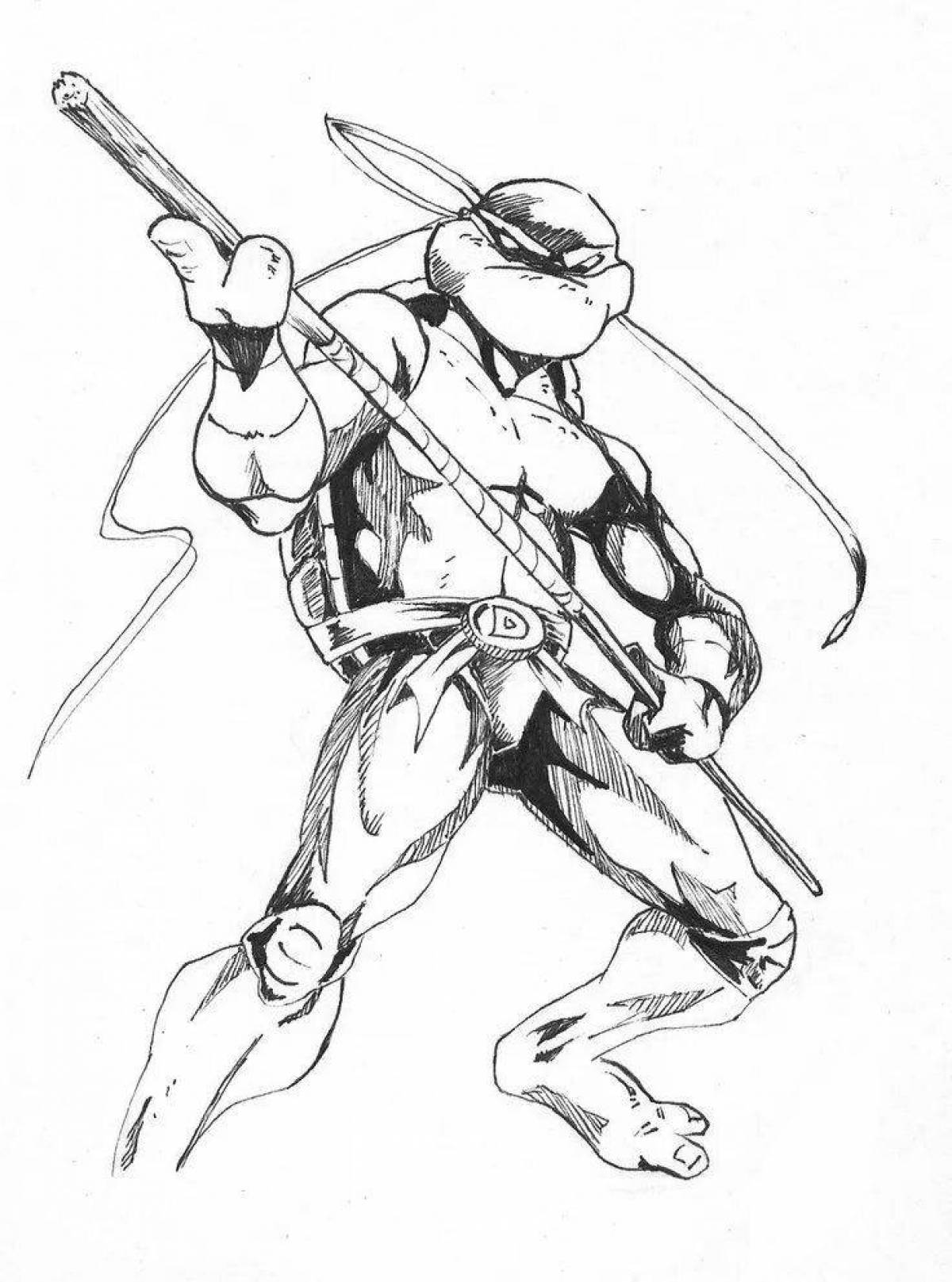 Donatello Teenage Mutant Ninja Turtles coloring page