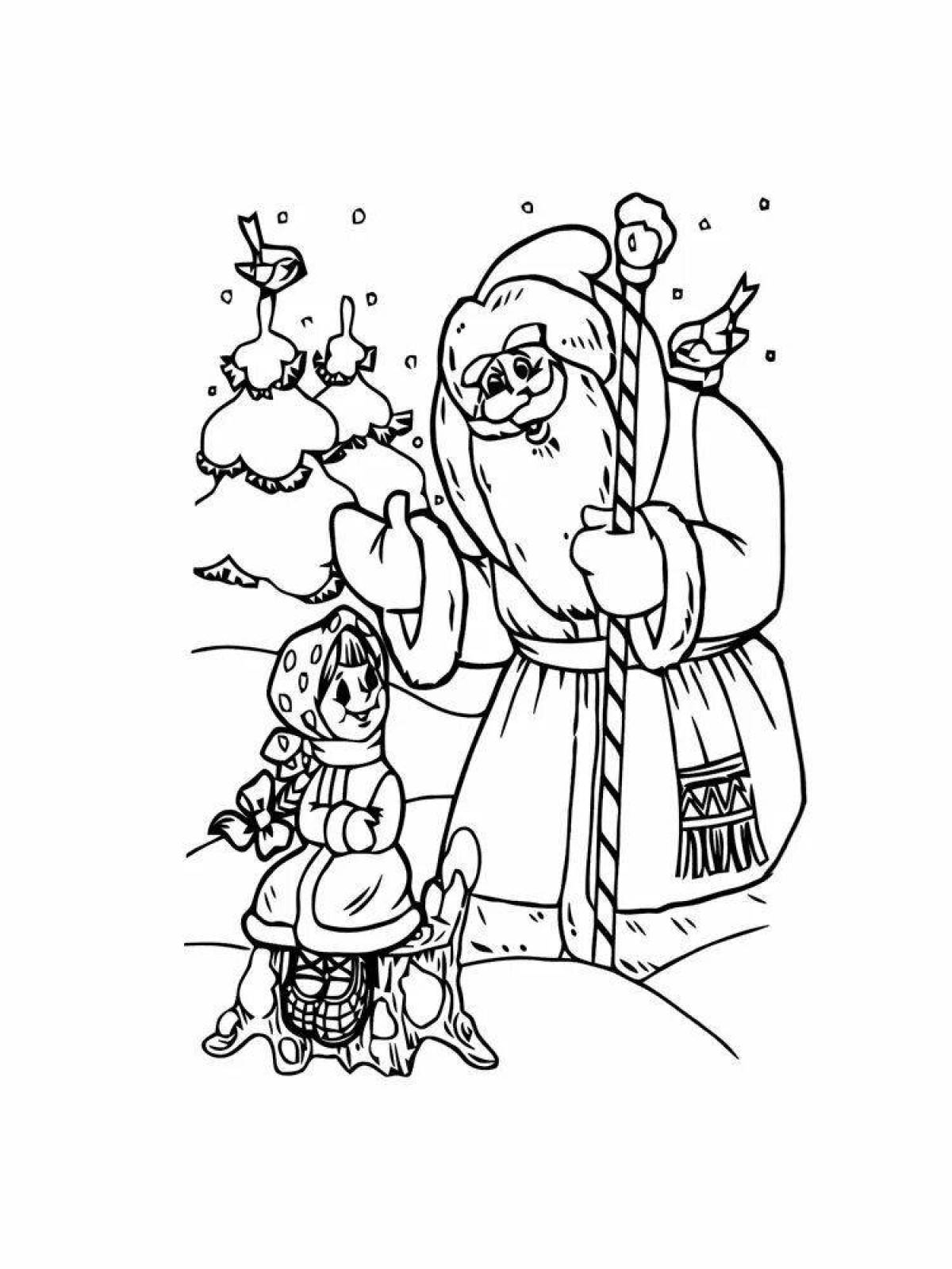 Coloring page sublime odoevsky frost ivanovich