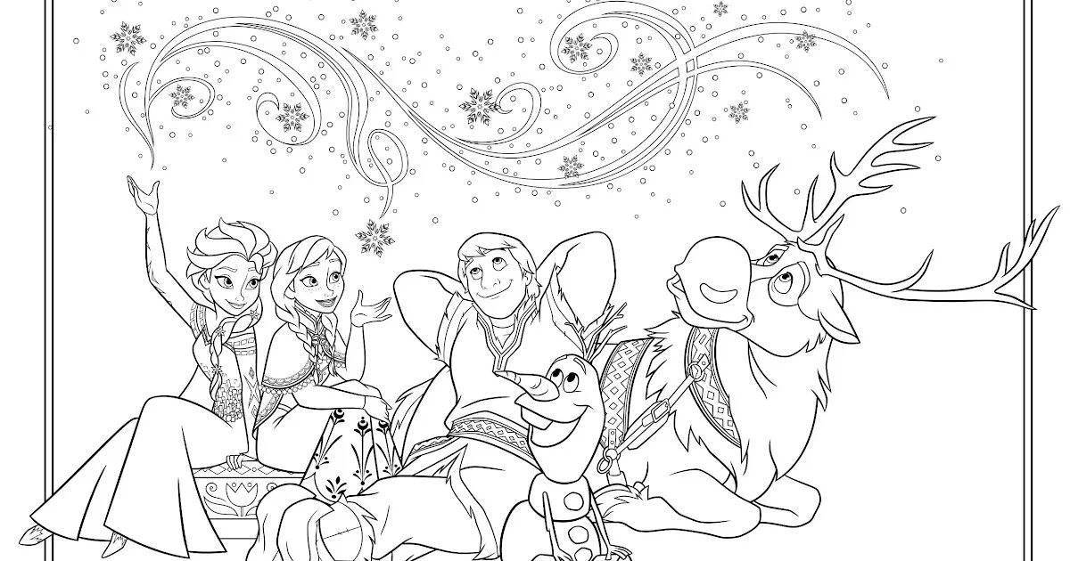 Frozen coloring page for coloring page
