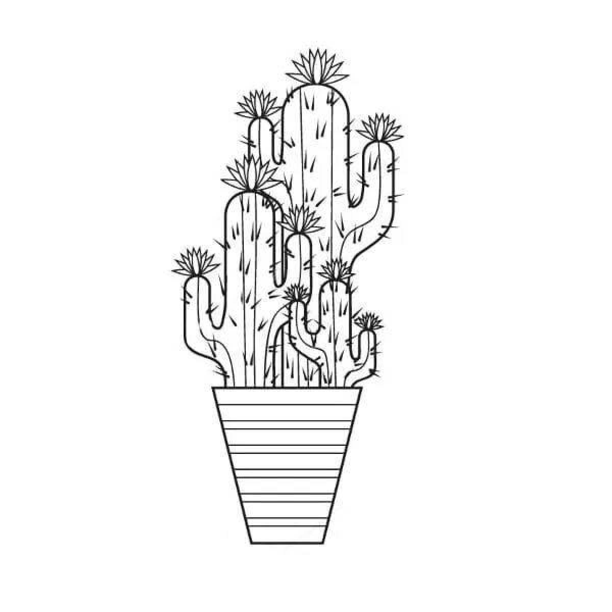 Potted cactus #3