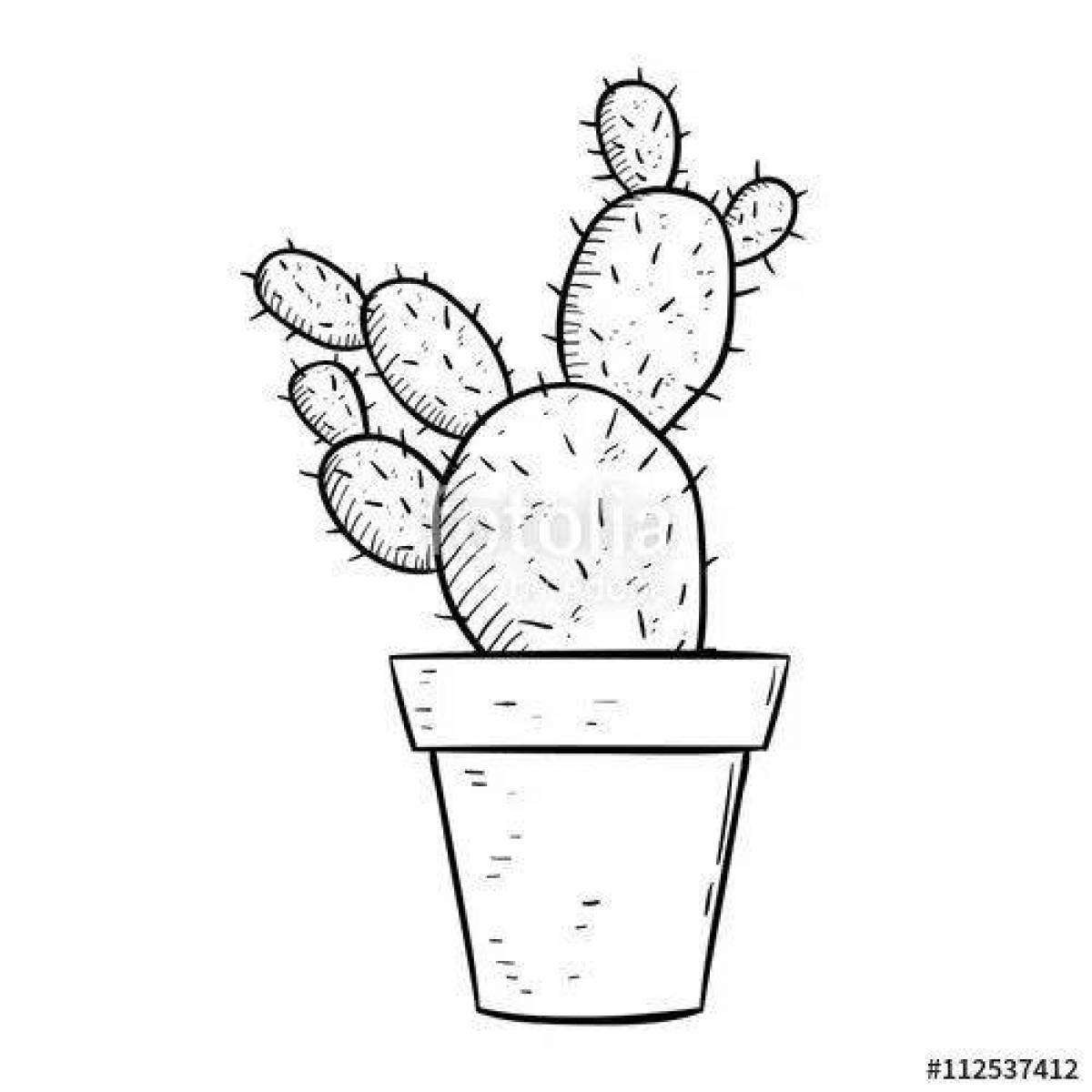 Potted cactus #10