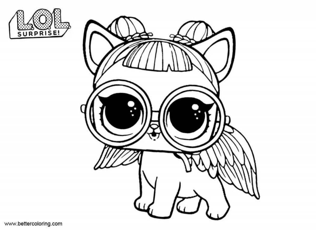 Charming lol animals doll coloring book