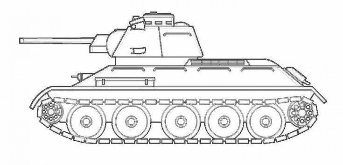 Coloring tank kv 54