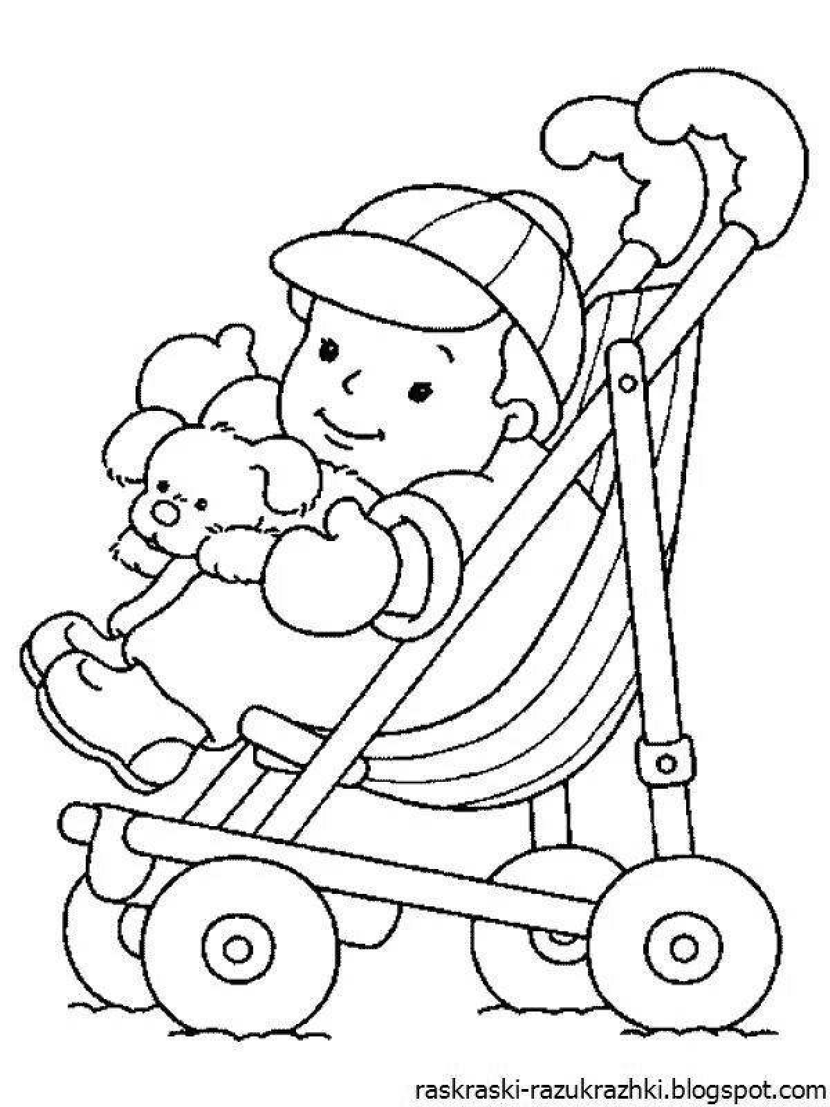 A fun coloring book for kids baby
