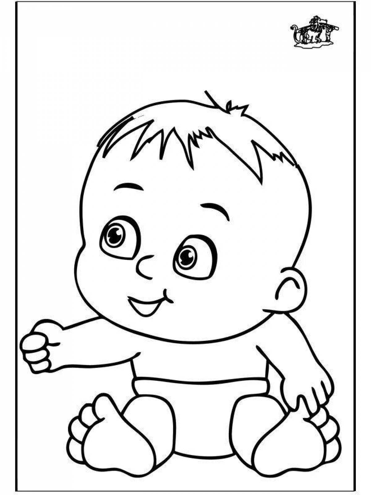 Color-blast coloring book for kids baby