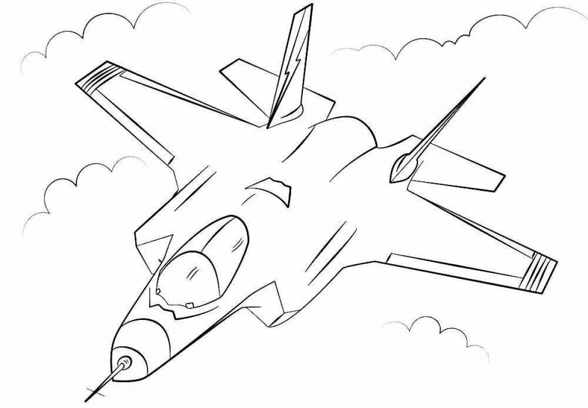 Great military aircraft drawing