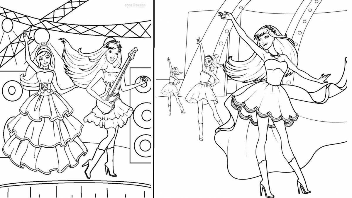 Great barbie coloring game