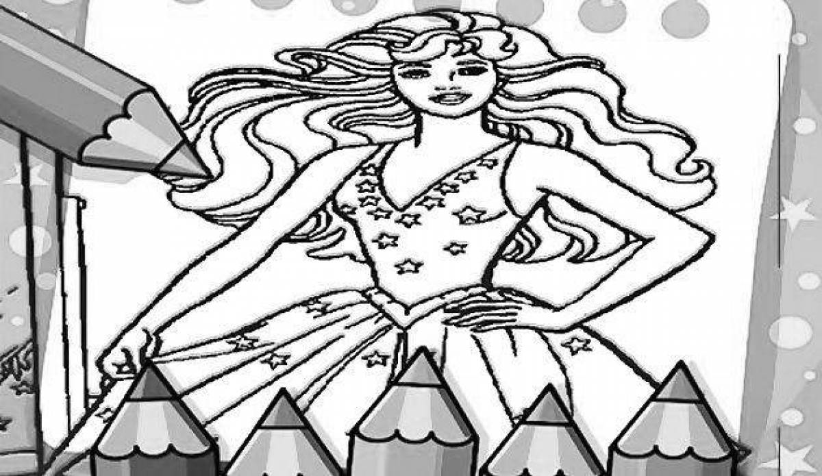 Awesome barbie coloring games