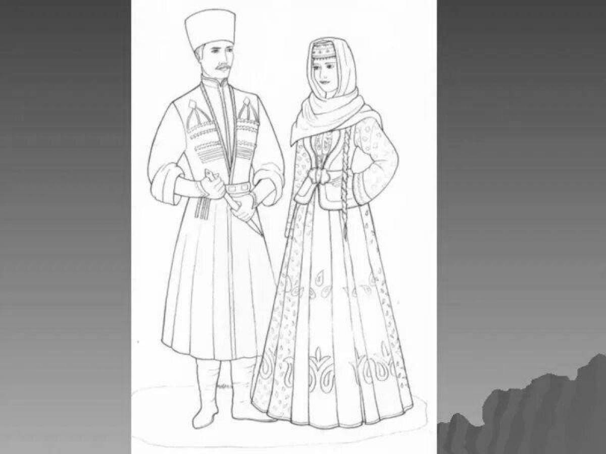 Alluring Armenian national costume