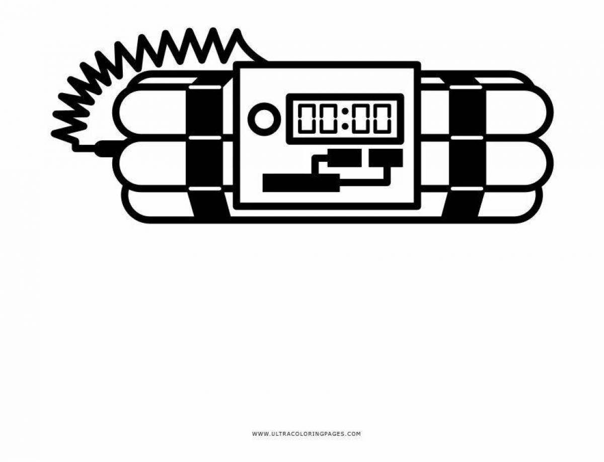 Attractive standoff 2 bomb coloring page