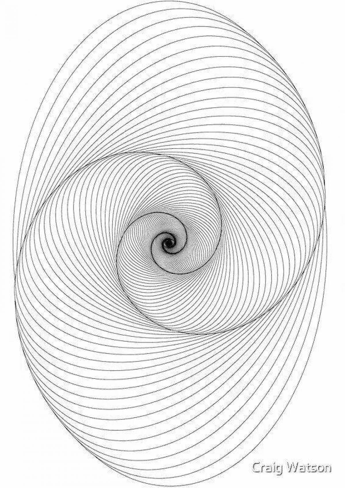 Mystical spiral coloring