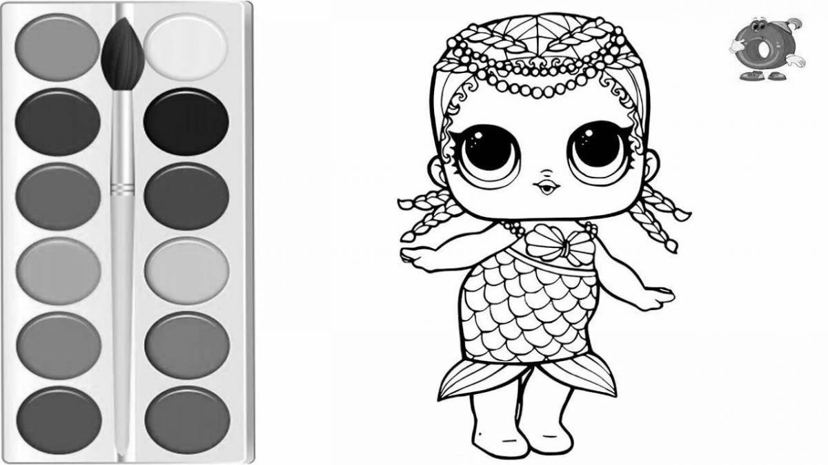 Cute lol doll coloring by numbers